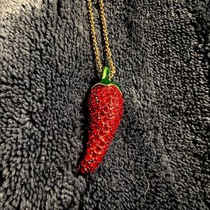 Kate Spade Red Hot pepper necklace